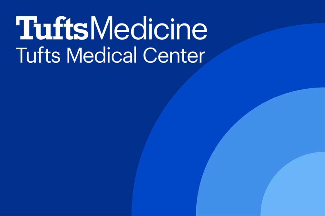 Tufts Medicine on blue background